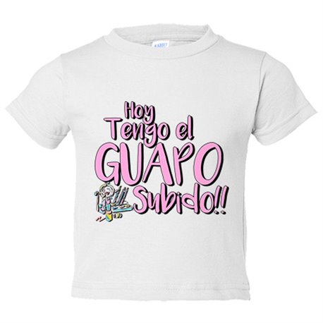 Camiseta bebé hoy tengo el guapo subido