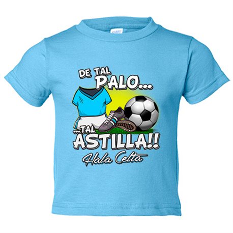 Camiseta bebé de tal palo tal astilla de Celta para aficionado al fútbol