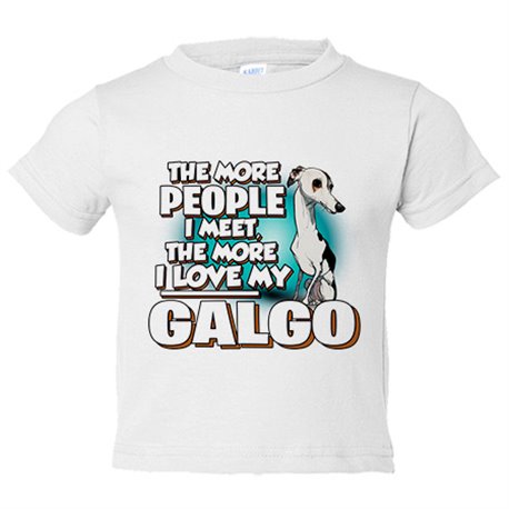 Camiseta bebé I love my Galgo raza perro