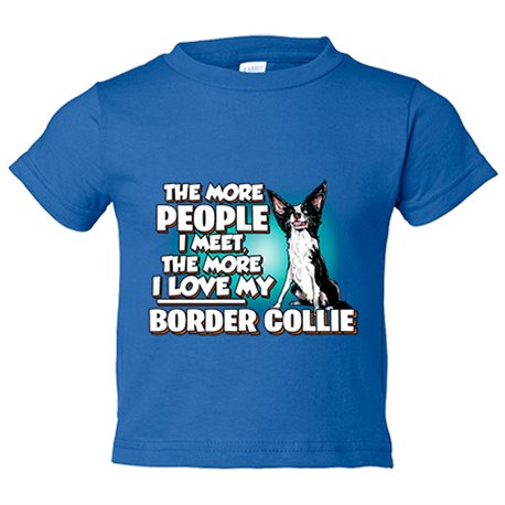 Camiseta bebé I love my Border Collie raza perro