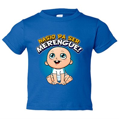 Camiseta bebé nacido para ser Merengue para aficionado al fútbol de Madrid