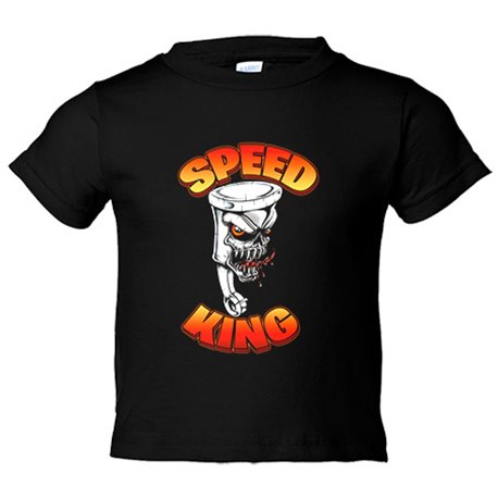 Camiseta niño Motocross pistón motor gas a tope Speed King