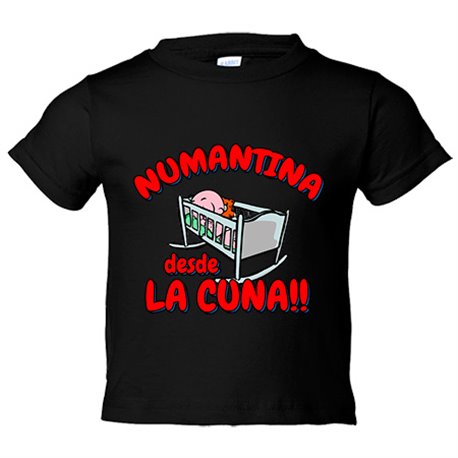 Camiseta bebé Numantina desde la cuna para aficionado al fútbol