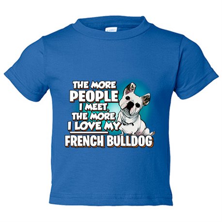 Camiseta bebé I love my French Bulldog raza perro