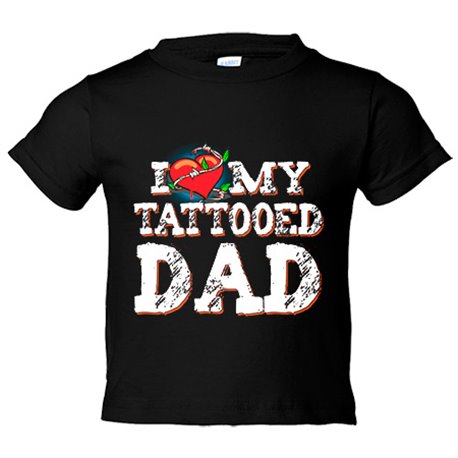 Camiseta niño I Love My Tattooed Dad