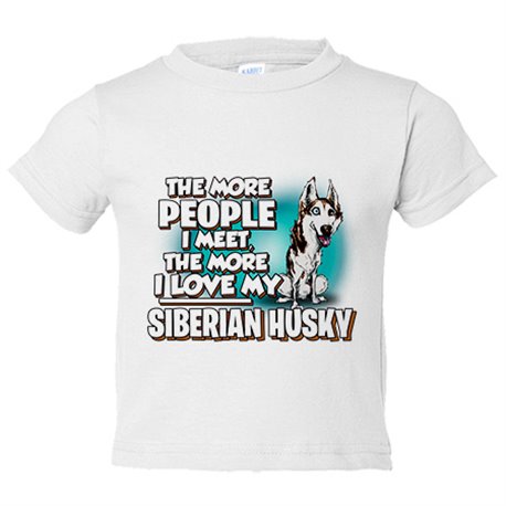 Camiseta bebé I love my Husky Siberiano raza perro