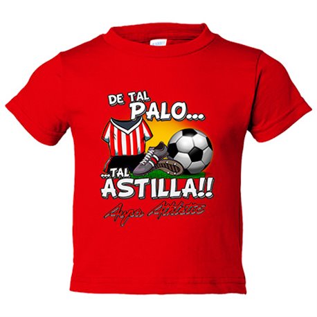 Camiseta bebé de tal palo tal astilla para hijos y padres del Athletic para aficionado al fútbol