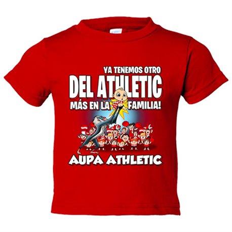 Camiseta bebé ya tenemos otro del Athletic más en la familia para aficionado al fútbol 