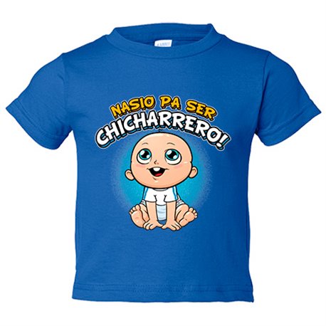Camiseta bebé nacido para ser Chicharrero para aficionado al fútbol de Tenerife