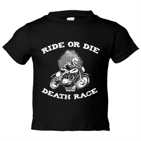 Camiseta niño Ride Or Die Death Race para moteros
