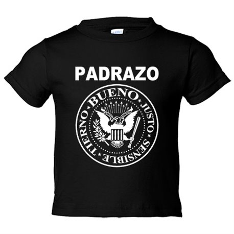 Camiseta niño Padrazo bueno justo sensible tierno Ramones