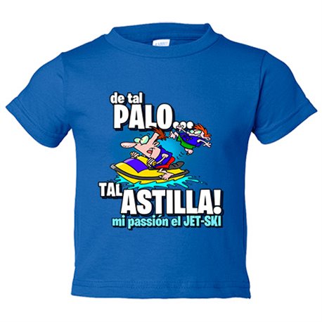 Camiseta bebé mi passión el Jet Ski de tal palo tal astilla