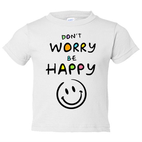 Camiseta niño Don't worry be happy