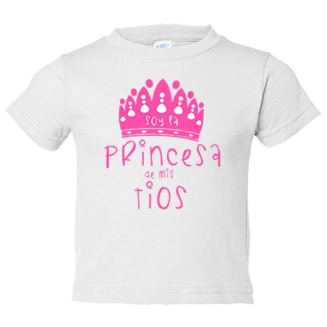 Camiseta niño Soy la princesa de mis tíos