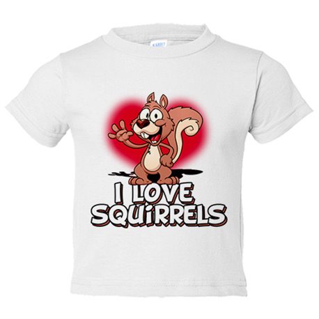 Camiseta bebé I Love Squirrels me encantan las ardillas