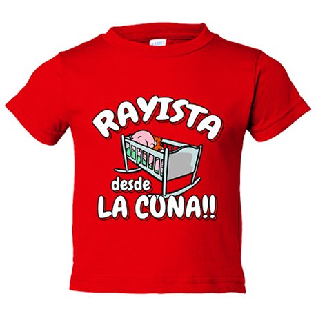 Camiseta bebé Rayista desde la cuna para aficionado al fútbol