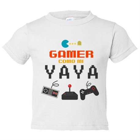 Camiseta niño Gamer como mi yaya