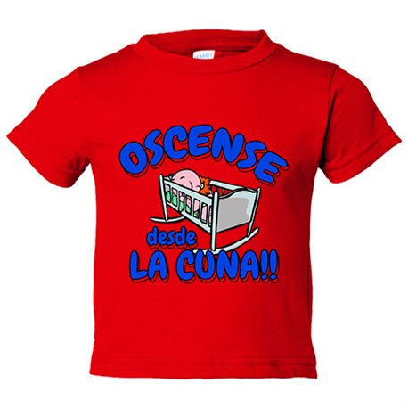 Camiseta bebé Oscense desde la cuna para aficionado al fútbol