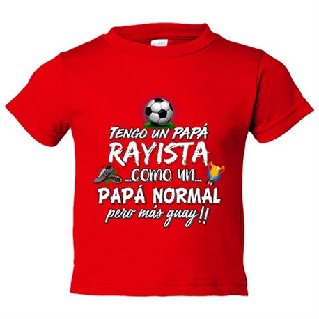 Camiseta bebé tengo un papá Rayista como un papá normal pero más guay