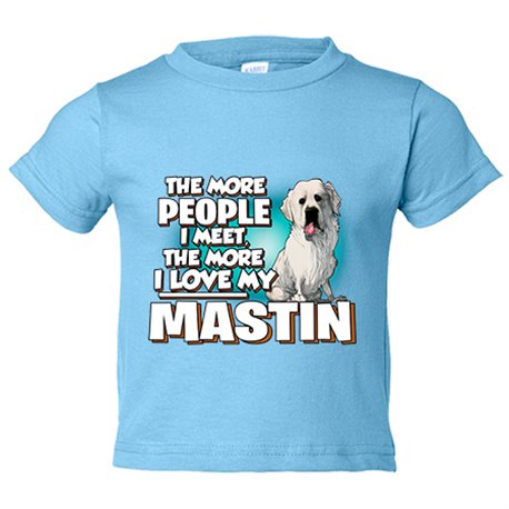 Camiseta bebé I love my Mastín del Pirineo raza perro