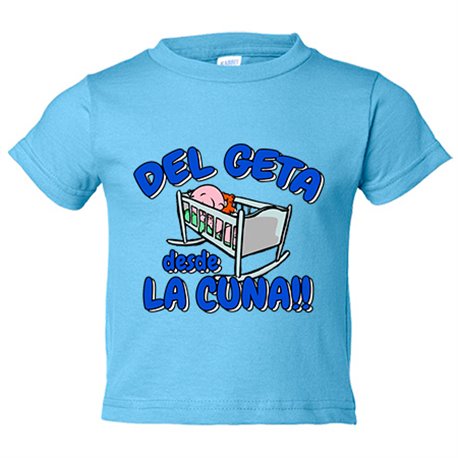 Camiseta bebé del Geta desde la cuna para aficionado al fútbol