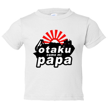 Camiseta niño Otaku como mi papá
