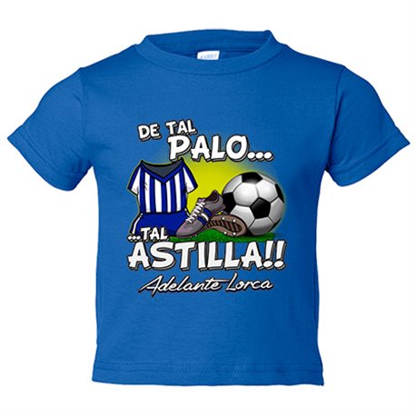 Camiseta bebé de tal palo tal astilla de Lorca para aficionado al fútbol