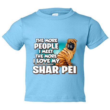 Camiseta bebé I love my Shar Pei mascota raza perro