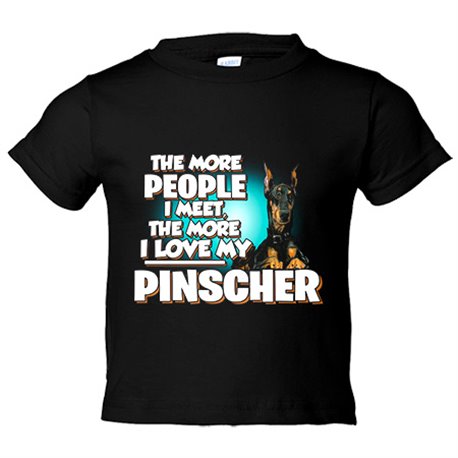 Camiseta niño I love my Pinscher mascota raza perro