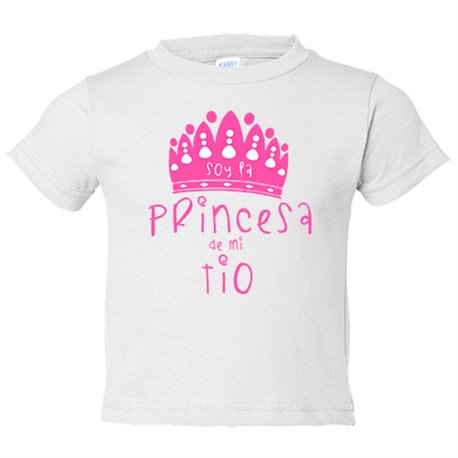 Camiseta niño Soy la princesa de mi tío