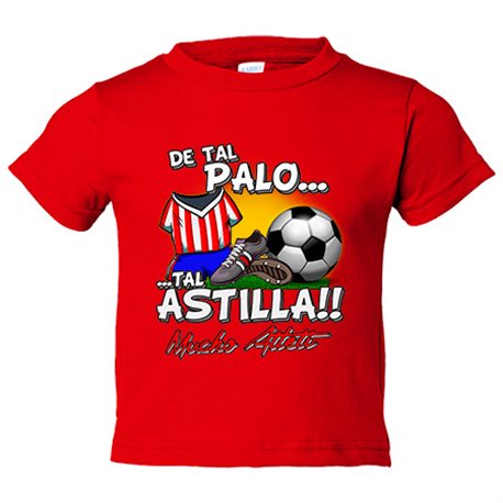 Camiseta bebé de tal palo tal astilla de Atleti para aficionado al fútbol