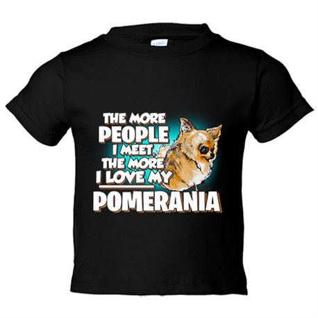 Camiseta niño I love my Pomerania mascota raza perro