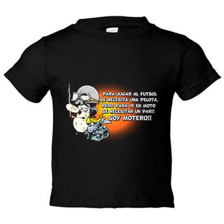 Camiseta bebé para ir en moto se necesita un par soy motero