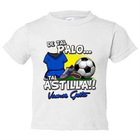 Camiseta bebé de tal palo tal astilla de Getafe para aficionado al fútbol