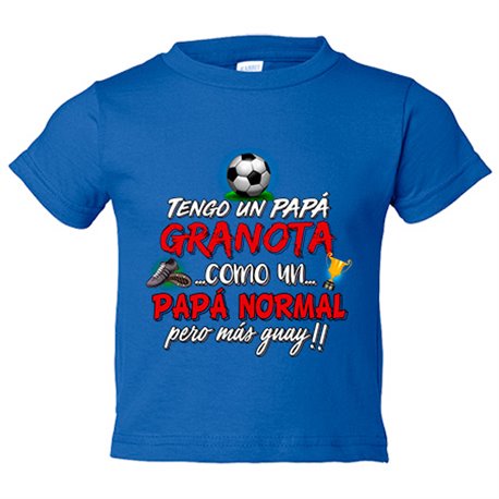 Camiseta bebé tengo un papá Granota como un papá normal pero más guay