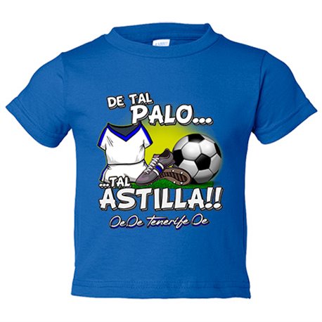 Camiseta bebé de tal palo tal astilla de Tenerife para aficionado al fútbol