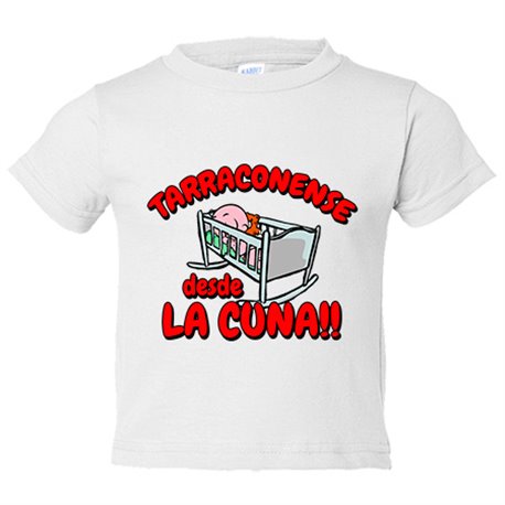 Camiseta bebé Tarragonense desde la cuna para aficionado al fútbol