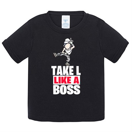 Camiseta bebé parodia Take L Like A Boss