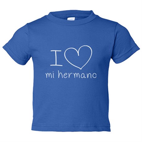 Camiseta bebé I Love mi hermano