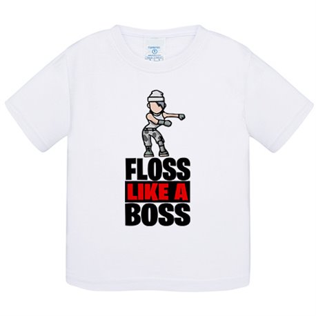 Camiseta bebé parodia Floss Like A Boss