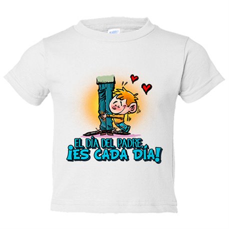 Camiseta bebé El día del padre es cada día