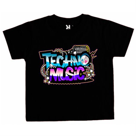 Camiseta niño Techno Music