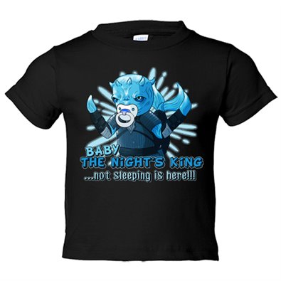 Camiseta bebé parodia Baby The Night King Not Sleeping Is Here