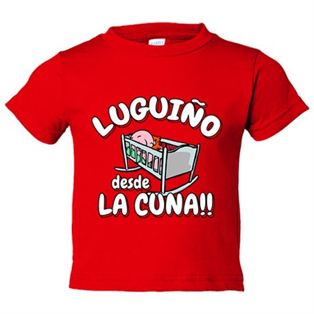 Camiseta bebé Luguiño desde la cuna para aficionado al fútbol