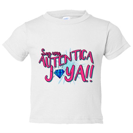 Camiseta bebé soy una auténtica joya