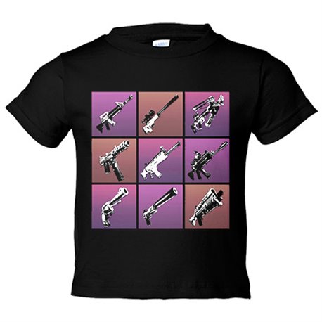 Camiseta bebé armamento videojuego Top Gamers