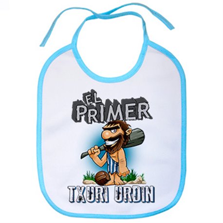 Babero frase el primer txuri urdin para hincha de su equipo de fútbol