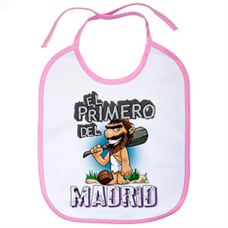 Babero frase el primero del Madrid para hincha de su equipo de fútbol