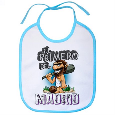 Babero frase el primero del Madrid para hincha de su equipo de fútbol