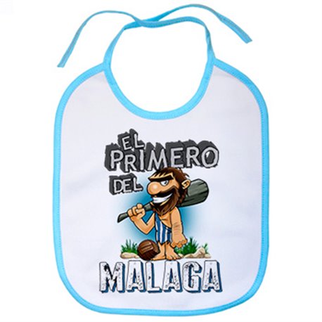 Babero frase el primero del Málaga para hincha de su equipo de fútbol